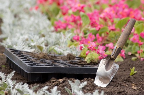 Seasonal planting and garden maintenance activities at Coney Hall
